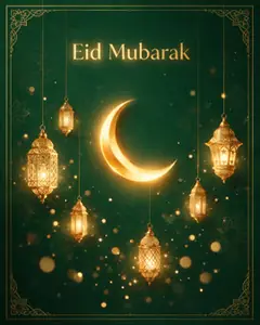 بطاقة تهنئة بالعيد صُنعت بـ Peeka